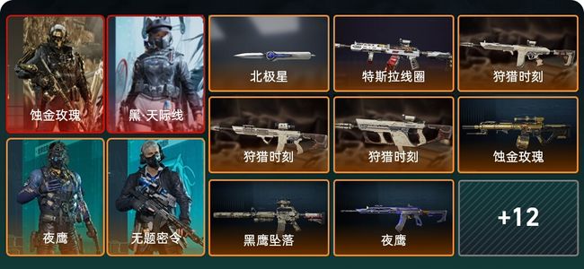 三角洲行动总资产307M 4干员外观 黑鹰