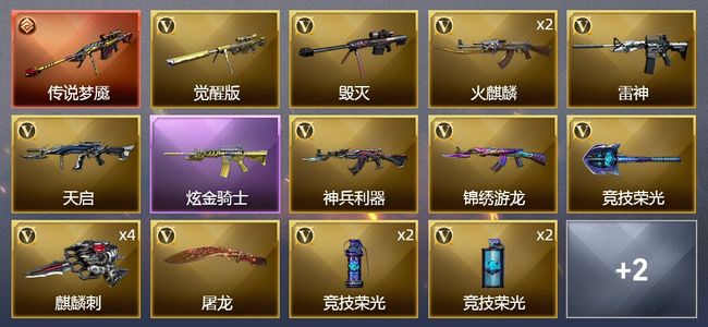 穿越火线（CF）1传说武器 1炫金武器 21V武器 1V角色 9皮肤 可排位 精英