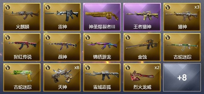 穿越火线（CF）1王者武器 28V武器 2V角色 6皮肤 可排位 新锐