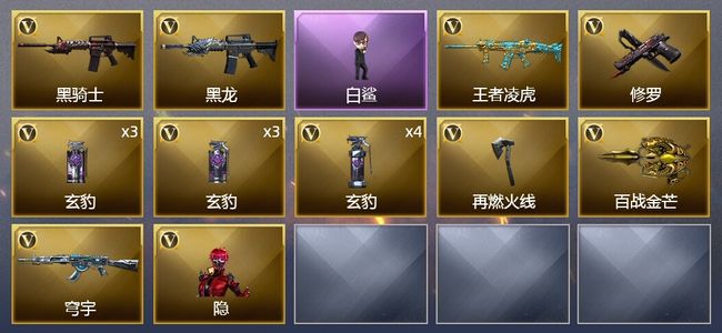 穿越火线（CF）17V武器 1V角色 4皮肤 可排位