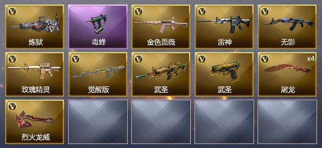 穿越火线（CF）13V武器 2皮肤 可排位 新锐