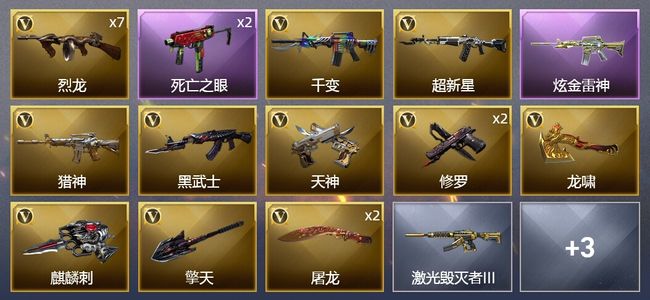 穿越火线（CF）1炫金武器 19V武器 3V角色 可排位 新锐