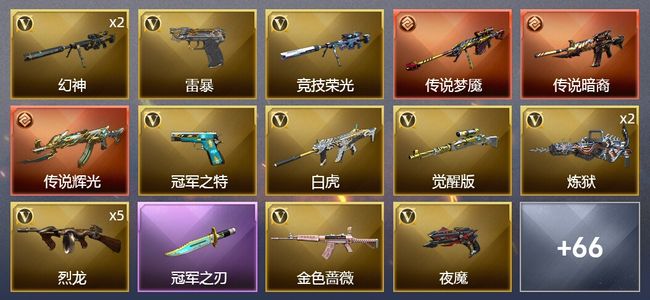 穿越火线（CF）3传说武器 3王者武器 91V武器 3V角色 27皮肤 可排位