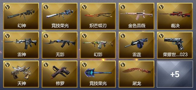 穿越火线（CF）23V武器 9V角色 4皮肤 可排位