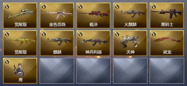 穿越火线（CF）2王者武器 11V武器 10V角色 5皮肤 可排位