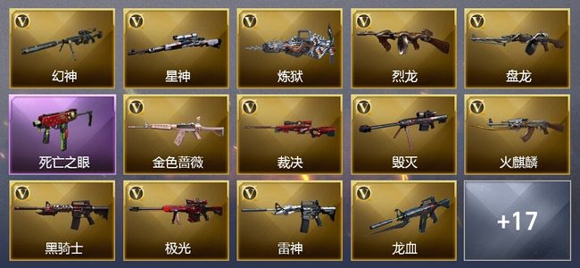 穿越火线（CF）5王者武器 2炫金武器 35V武器 7V角色 8皮肤 可排位