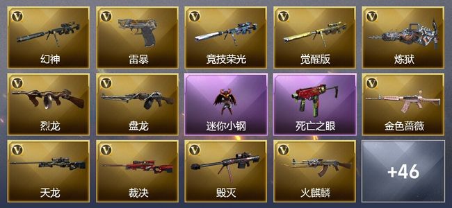 穿越火线（CF）9王者武器 3炫金武器 96V武器 16V角色 18皮肤 可排位