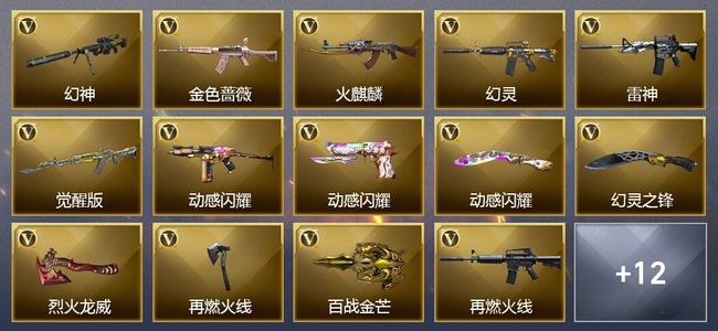穿越火线（CF）21V武器 6皮肤 可排位 枪王