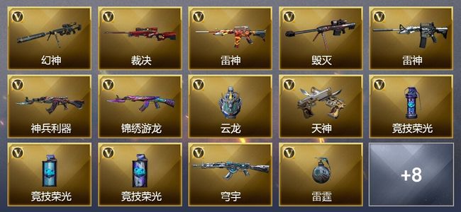 穿越火线（CF）20V武器 10皮肤 可排位 新锐