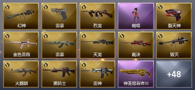 穿越火线（CF）5王者武器 85V武器 21V角色 20皮肤 可排位