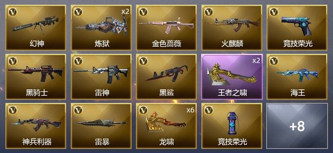 穿越火线（CF）1王者武器 24V武器 5皮肤 可排位 新锐