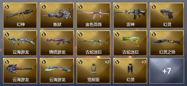穿越火线（CF）21V武器 1V角色 11皮肤 可排位 枪王