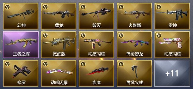 穿越火线（CF）1王者武器 19V武器 2V角色 6皮肤 可排位 传奇