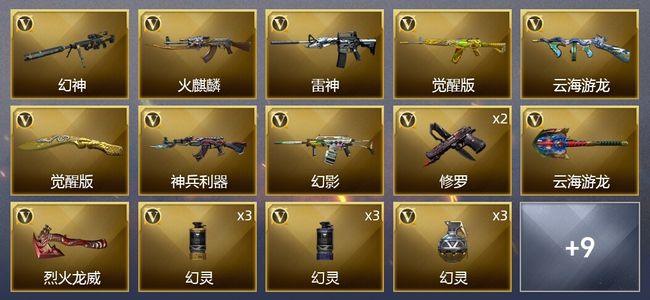 穿越火线（CF）22V武器 1V角色 5皮肤 可排位 新锐