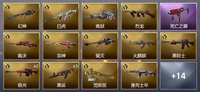穿越火线（CF）28V武器 1V角色 8皮肤 可排位 新锐