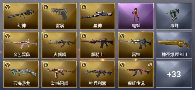 穿越火线（CF）54V武器 13皮肤 可排位 枪王