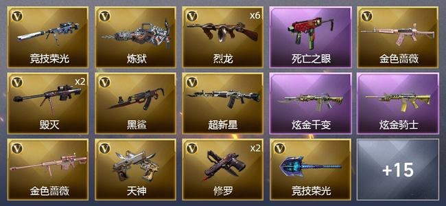 穿越火线（CF）2炫金武器 35V武器 1V角色 2皮肤 可排位 精英