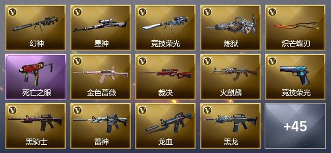 穿越火线（CF）2王者武器 40V武器 2V角色 10皮肤 可排位