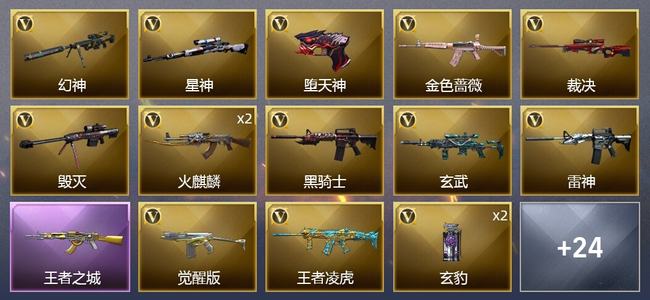 穿越火线（CF）0传说角色 0传说武器 2王者武器 0炫金武器 28V武器 5V角色 8皮肤 无