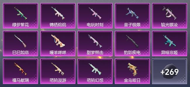 和平精英【苹果版】0载具 15升级枪 6粉装 2尾迹 184套装 75298热力 15印记