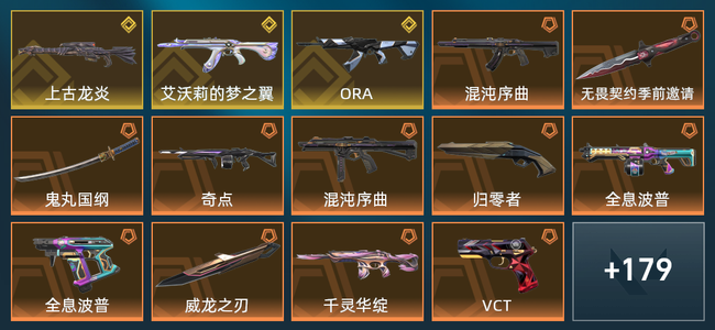 无畏契约38橙皮 3金皮 23紫皮 193皮肤 98460皮肤总价值 2325已用源晶 铂金