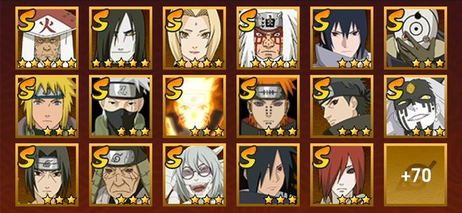 火影忍者V14 33S忍 62A忍 259忍 4683S碎片 24通灵 1000W战力 前10名 中忍