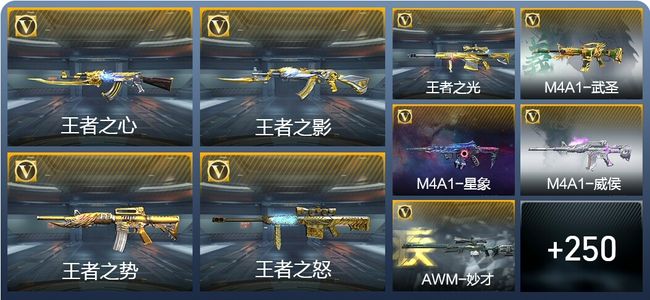 穿越火线：枪战王者27王者武器 259英雄武器 10英雄角色 446万化 专家S