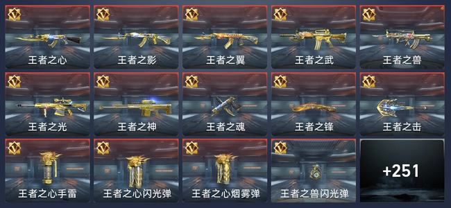 穿越火线：枪战王者24王者 259英雄武器 6英雄角色 430万化 新锐