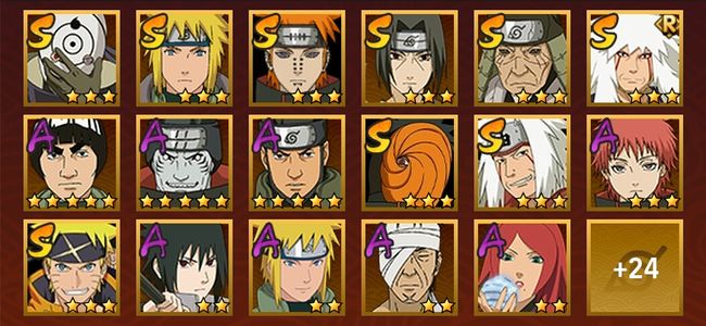 火影忍者V7 9S忍 32A忍 134忍 1154S碎片 17通灵 800W战力 前500名 影级