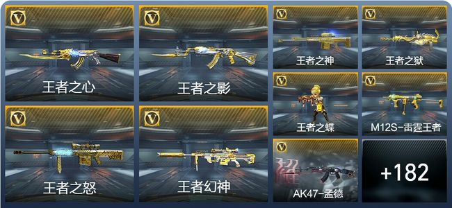 穿越火线:枪战王者V8 29王者武器 191英雄武器 9英雄角色 357万化 专家S