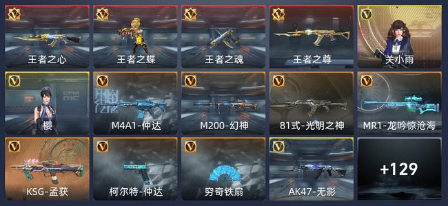 穿越火线：枪战王者V3 4王者 141英雄武器 2英雄角色 213万化 新锐