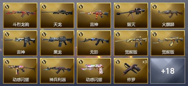 穿越火线（CF）27V武器 1V角色 17皮肤 可排位 新锐