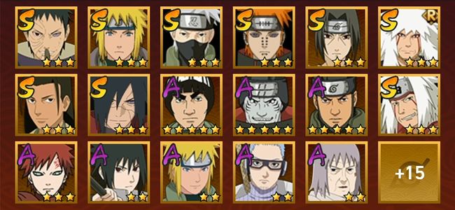 火影忍者V7 9S忍 23A忍 131忍 1266S碎片 17通灵 600W战力