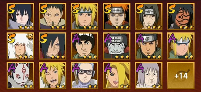 火影忍者V9 9S忍 22A忍 106忍 1174S碎片 15通灵 500W战力