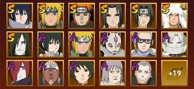 火影忍者V10 8S忍 28A忍 124忍 1107S碎片 15通灵 400W战力