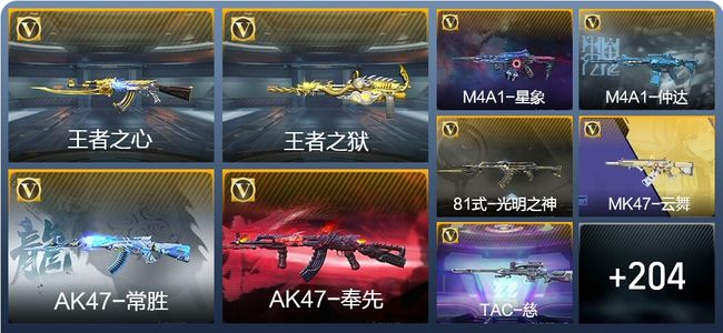 穿越火线：枪战王者V7 18王者武器 254英雄武器 2英雄角色 468万化 大师S