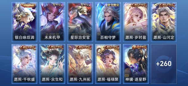 王者荣耀V8 1典藏 2星传说 18传说 81史诗 268皮肤 至圣王者