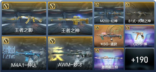 穿越火线：枪战王者V5 5王者武器 199英雄武器 4英雄角色 279万化 枪王