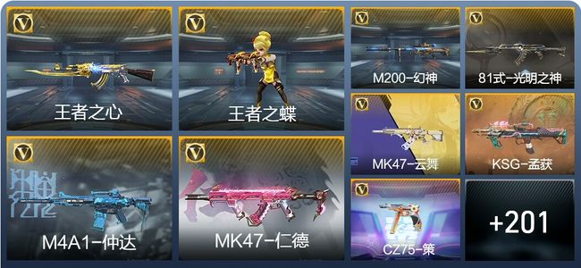 穿越火线：枪战王者V4 7王者武器 235英雄武器 384万化 枪皇S