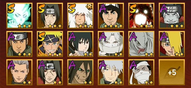 火影忍者V11 5S忍 17A忍 81忍 754S碎片 14通灵 400W战力 前500名 中忍