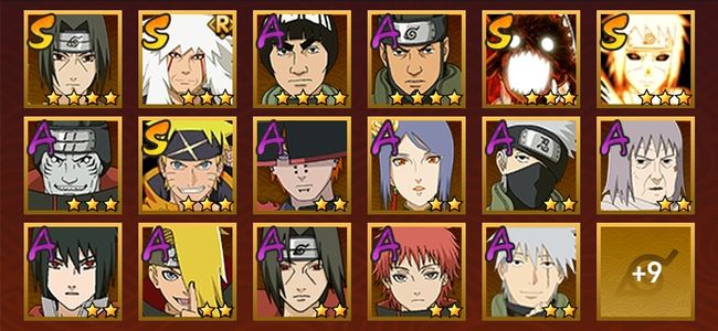 火影忍者V10 5S忍 21A忍 95忍 789S碎片 16通灵 500W战力 前500名 上忍