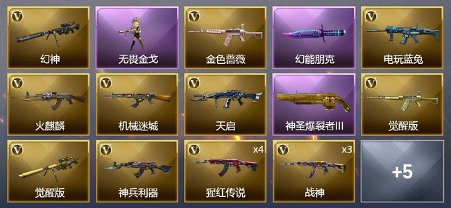 穿越火线（CF）25V武器 1V角色 10皮肤 可排位 枪王