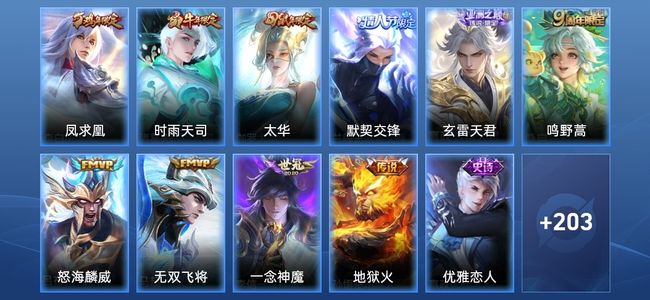 王者荣耀V7 1星传说 12传说 55史诗 217皮肤 123英雄 最强王者