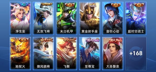 王者荣耀V7 7传说 35史诗 184皮肤 121英雄 至圣王者