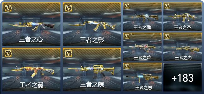穿越火线：枪战王者V9 33王者武器 207英雄武器 5英雄角色 499万化 枪皇