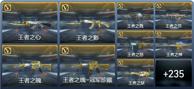 穿越火线：枪战王者V8 26王者武器 252英雄武器 10英雄角色 499万化 枪圣S