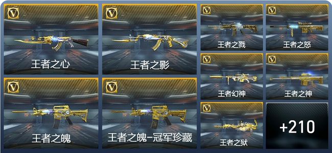 穿越火线：枪战王者V8 21王者武器 238英雄武器 11英雄角色 482万化 大师