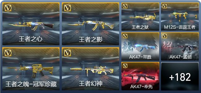 穿越火线：枪战王者V8 23王者武器 212英雄武器 8英雄角色 437万化 枪皇SS