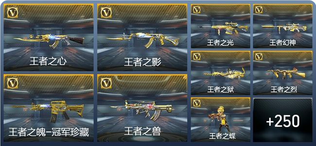 穿越火线：枪战王者V9 31王者武器 278英雄武器 8英雄角色 669万化 枪神