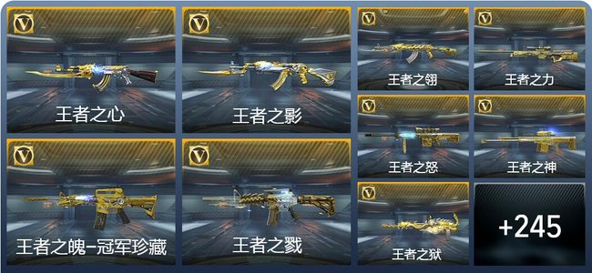 穿越火线：枪战王者V9 21王者武器 271英雄武器 5英雄角色 539万化 专家S